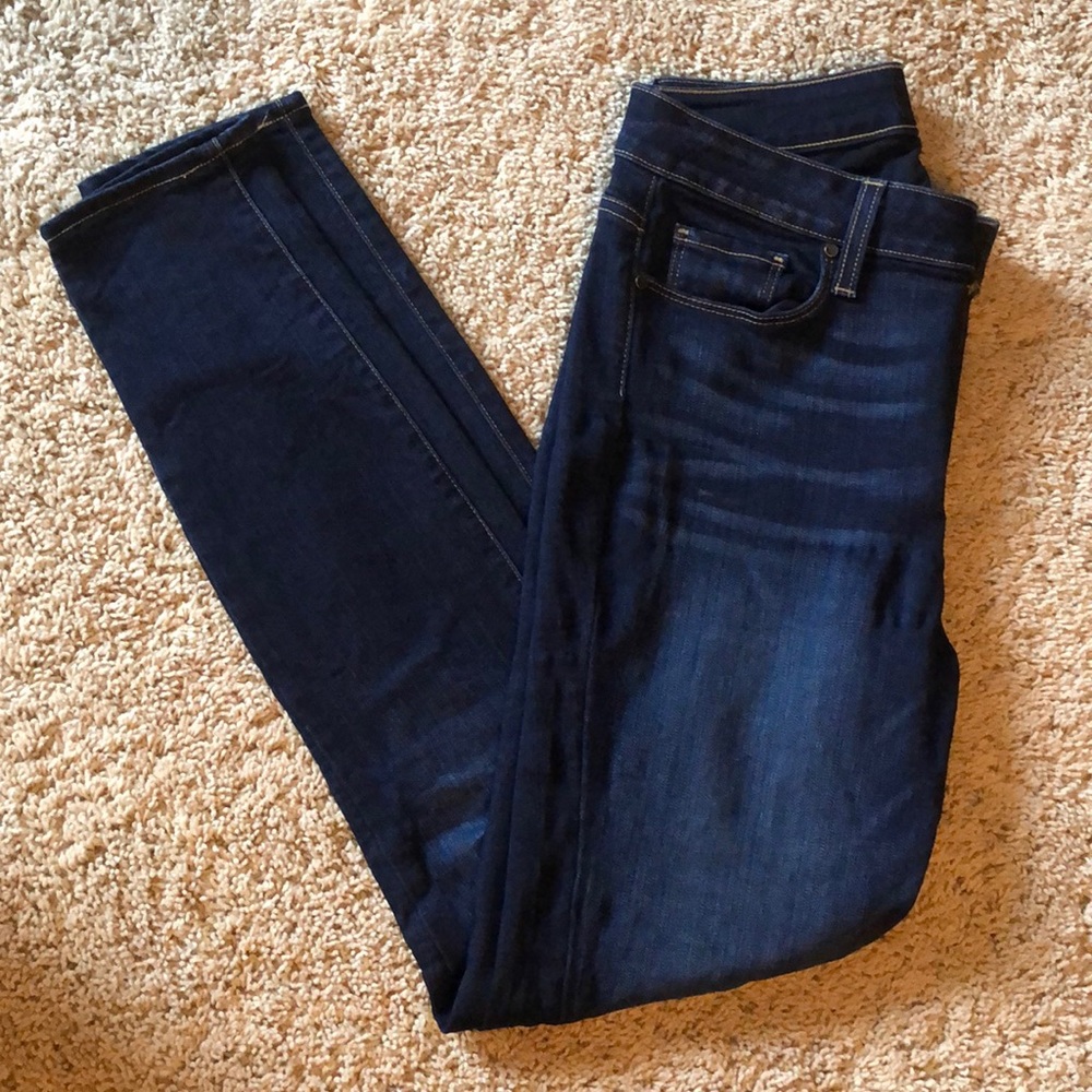 Dark denim jeans